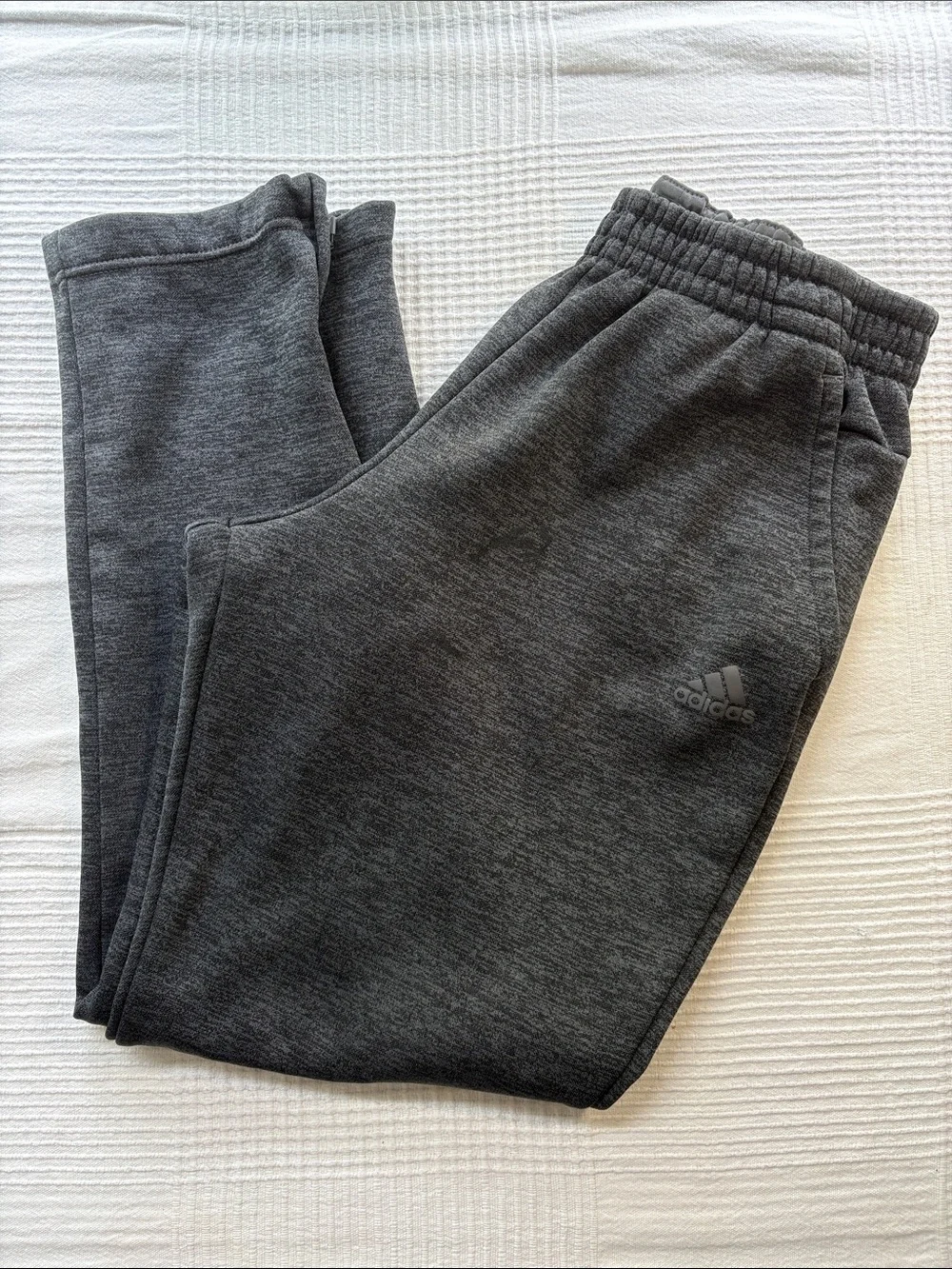 adidas Kids Dark Gray Heather Jogger Sweatpants